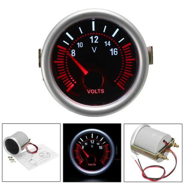 2'' 52mm White &Red LED Car Boat Voltmeter Volt Voltage Gauge Meter Smoke Lens 2'' 52mm White &Red LED Car Boat Voltmeter Volt Voltage Gauge Meter Smoke Lens